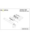 ANTIGA * APLIQUE LED IP44 4000K 18W ORO